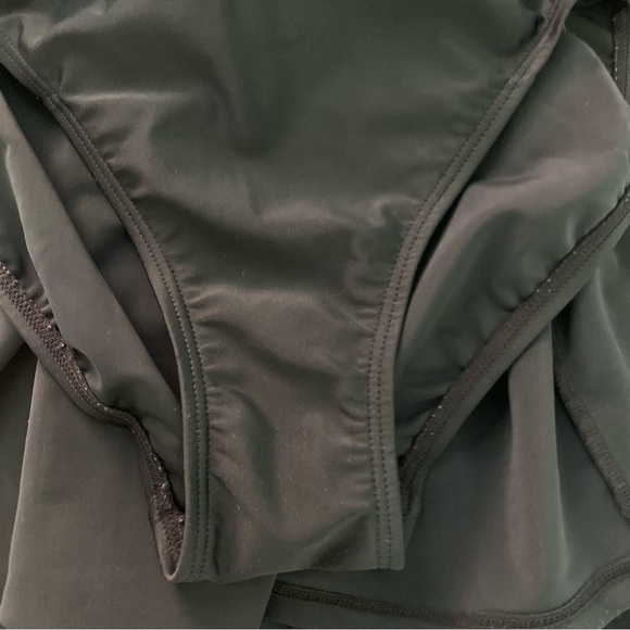 Sears Skirted One Piece Swimsuit Size 12 Black Modest - Picture 7 of 10